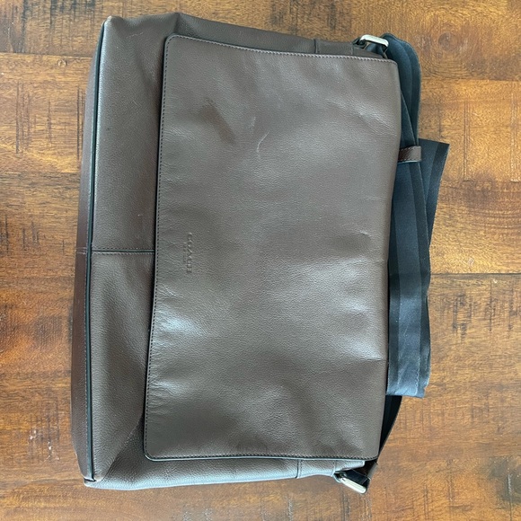 Leather men’s coach briefcase - Picture 5 of 7